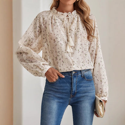 Floral Print Chiffon Shirt