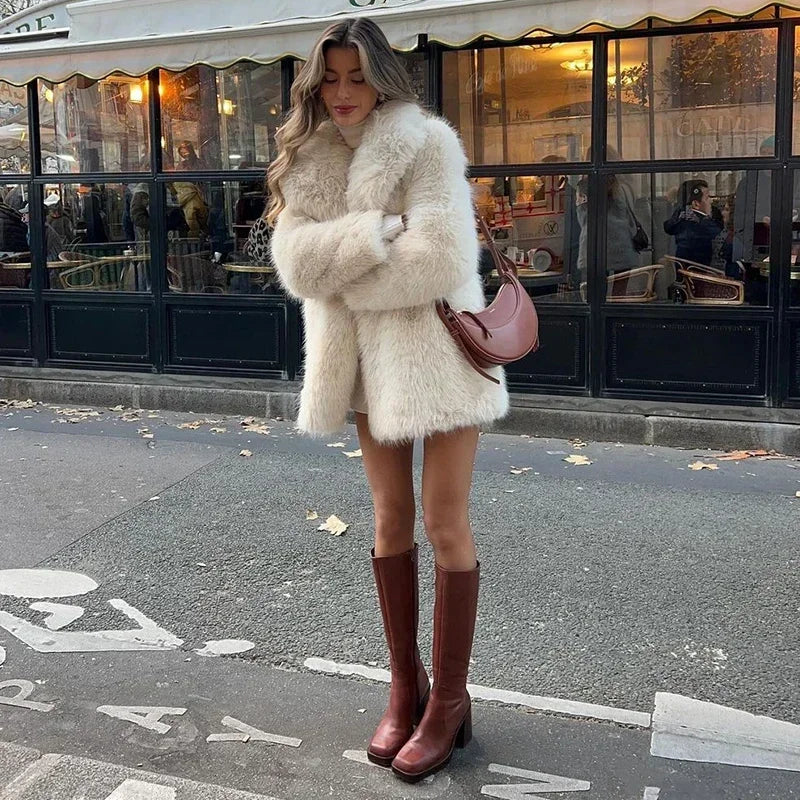 Luxe Faux Fur Overcoat