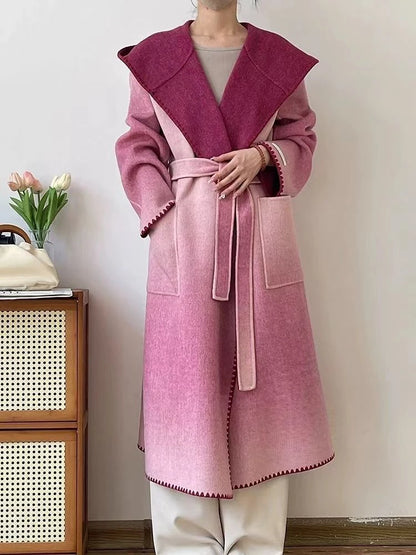 Cashmere Gradient Trench Coat