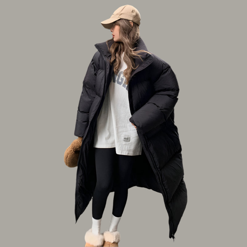 Streetwear Zippered Long Coat