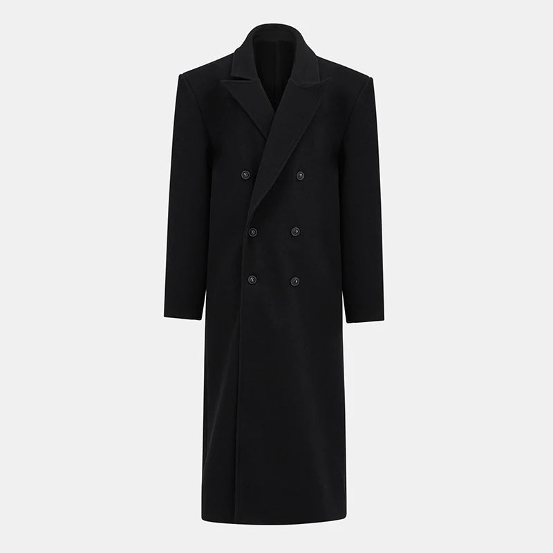 Full Sleeves Double Breasted Long Coat