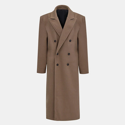 Full Sleeves Double Breasted Long Coat