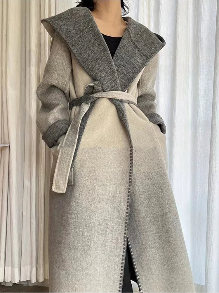 Cashmere Gradient Trench Coat