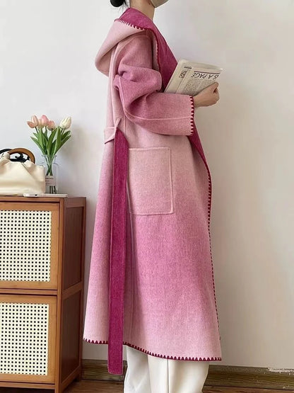 Cashmere Gradient Trench Coat