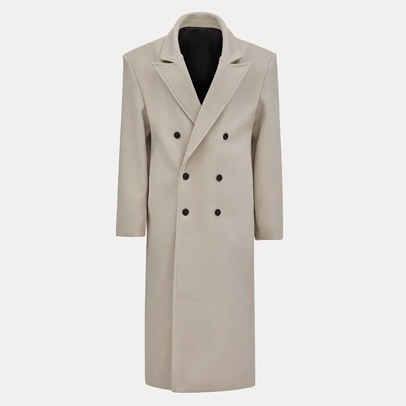 Full Sleeves Double Breasted Long Coat