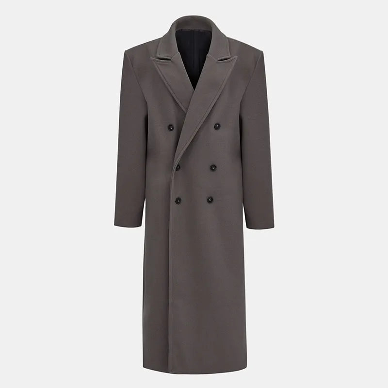 Full Sleeves Double Breasted Long Coat