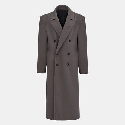 Full Sleeves Double Breasted Long Coat