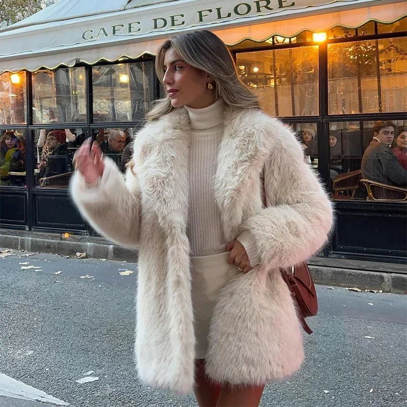 Luxe Faux Fur Overcoat