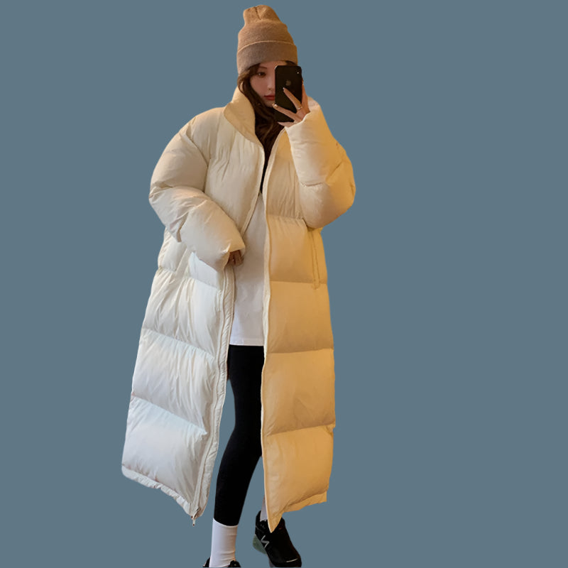 Streetwear Zippered Long Coat