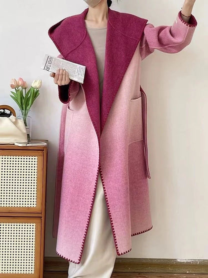 Cashmere Gradient Trench Coat