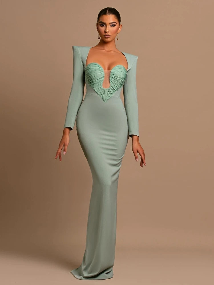 The Allure V-Neck Sheath Dress - Aquamarine